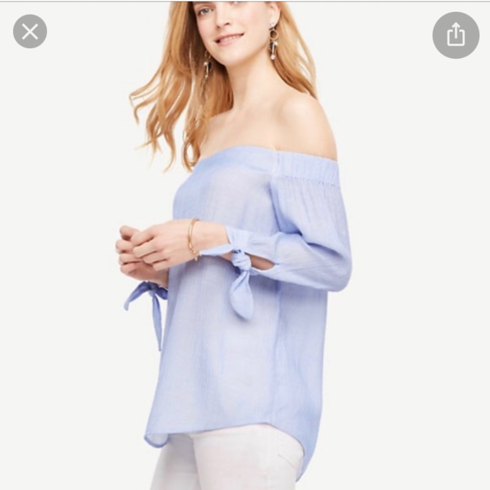 Ann Taylor Off-the-Shoulder Blouse